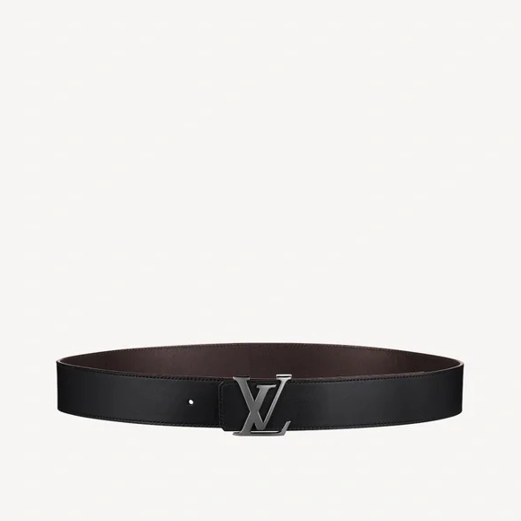 Reversible black /brown Louis Vuitton size 90/36 womens Louis Vuitton Monogram Calfskin 40mm LV Initiales Reversible  main image 3